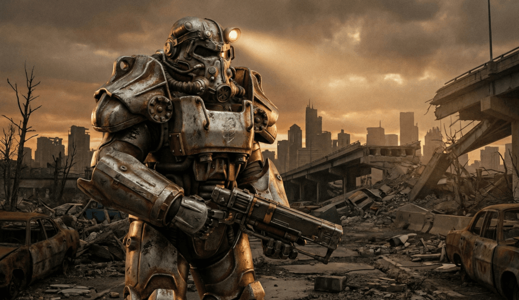 Armure assistée T-60 Fallout 4 dans les terres désolées