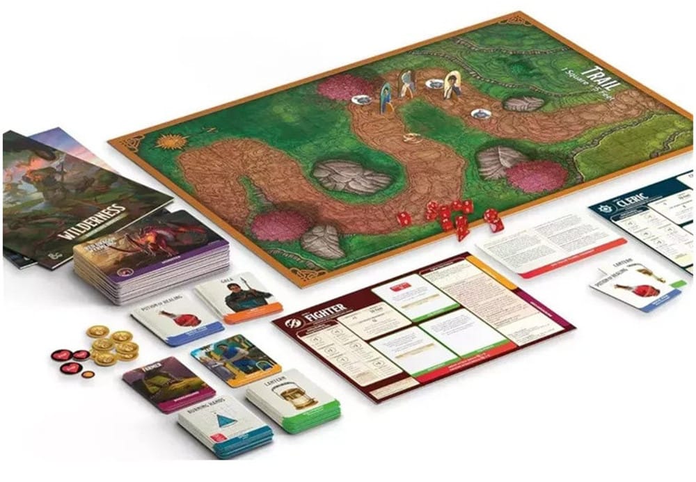 Contenu boite de jeu D&D Les Héros des Confins du Pays